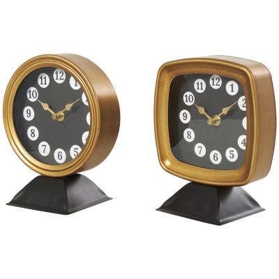 Modern Metal Clock - Set of 2