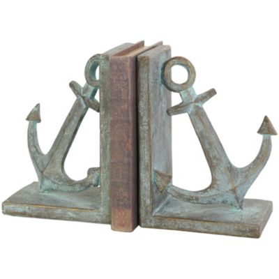 Nautical Polystone Bookends - Set of 2