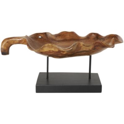 Natural Teak Wood Sculpture