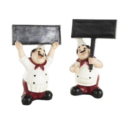 Traditional Polystone Sculpture - Set of 2