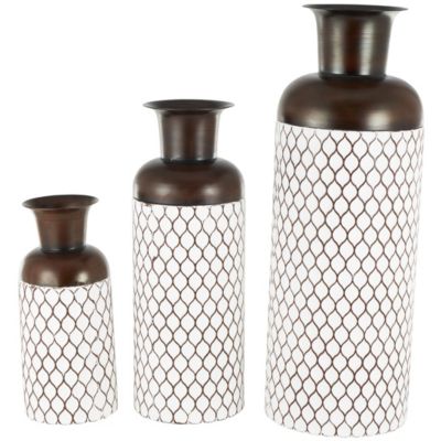 Farmhouse Metal Vase - Set of 3