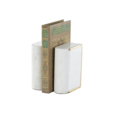 Glam Marble Bookends - Set of 2