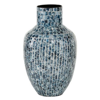 Coastal Mother of Pearl Shell Vase