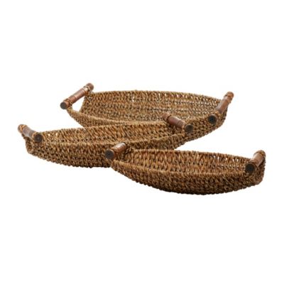 Coastal Metal Storage Basket - Set of 3