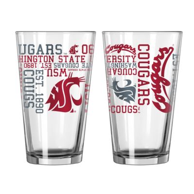 Washington State Cougars NCAA Washington State 16oz Spirit Pint Glass