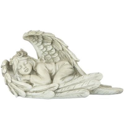 16" Sleeping Heavenly Angel Outdoor Garden Statue