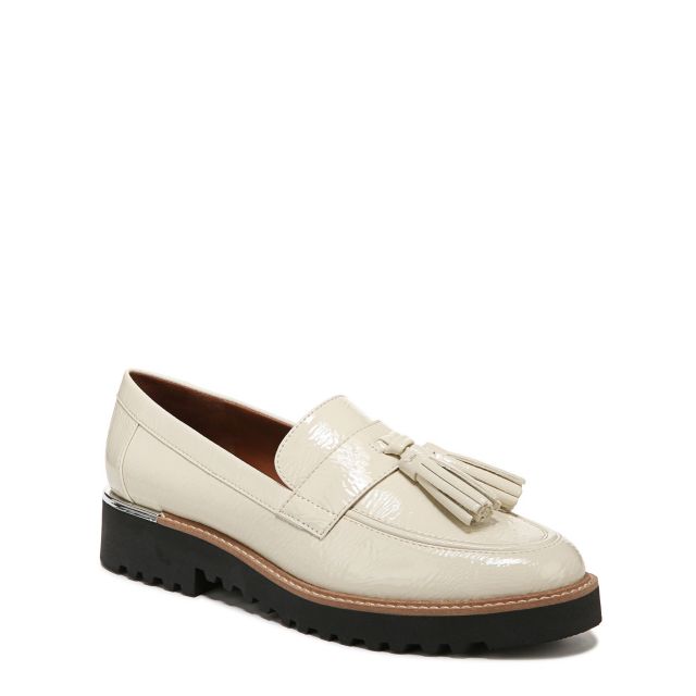 Putty White Patent Synthetic