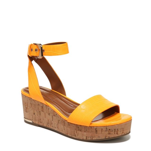 Electric Orange Crocco Synthetic