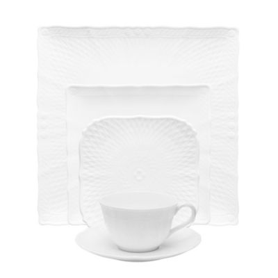 Cher Blanc 5-Piece Square Place Setting