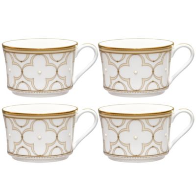 Trefolio Gold Set Of 4 Cups, 7-1/2 Oz.