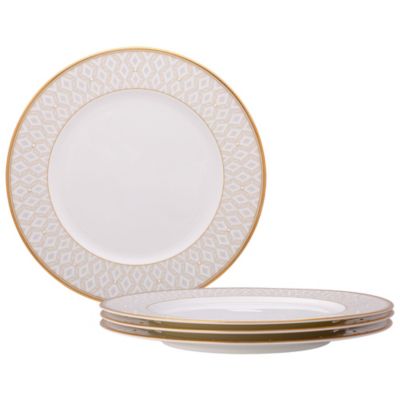 Noble Pearl Set Of 4 Dinner Plates, 11"