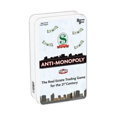 Anti-Monopoly Game Travel Tin