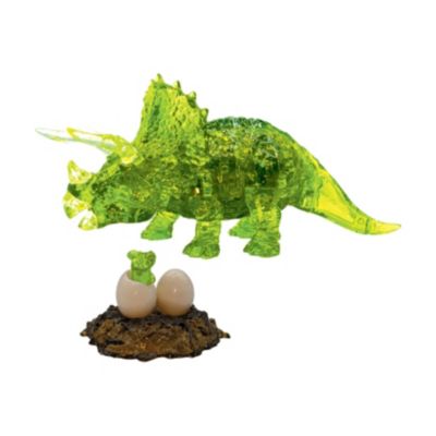 3D Crystal Puzzle - Triceratops & Baby: 61 Pcs