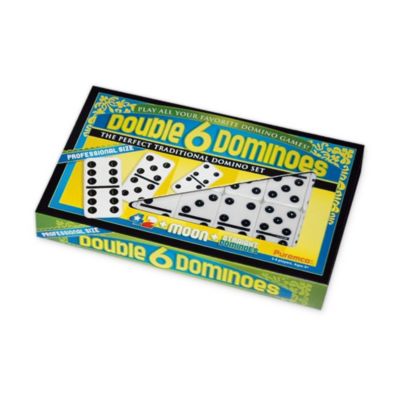 Double 6 Black Dot Dominoes - Professional Size