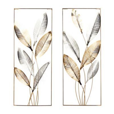 Modern Metal Wall Decor - Set of 2