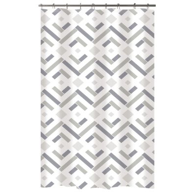 Bath Bliss Shower Curtain Herringbone Design