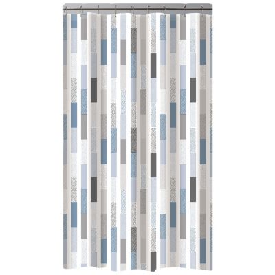 Bath Bliss Shower Curtain Staggered Design
