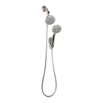 Bath Bliss 5 Function Luxury Dual Shower Head in Grey