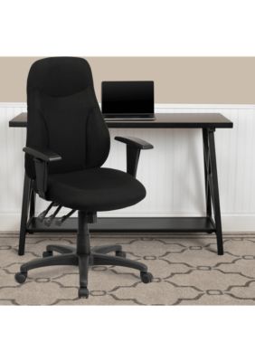 Belnick High Back Fabric Multifunction Swivel Ergonomic Task Office ...