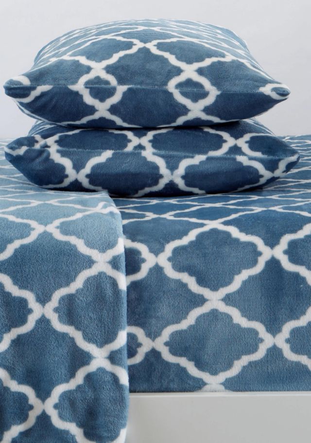 Lattice - Blue / White