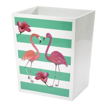 Flamingo Paradise Wastebasket