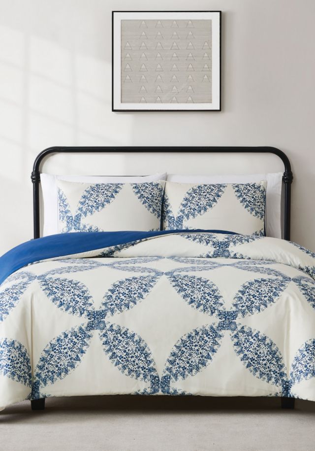 Cream and Blue