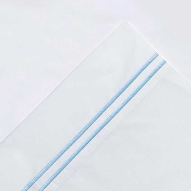 Blue on White
