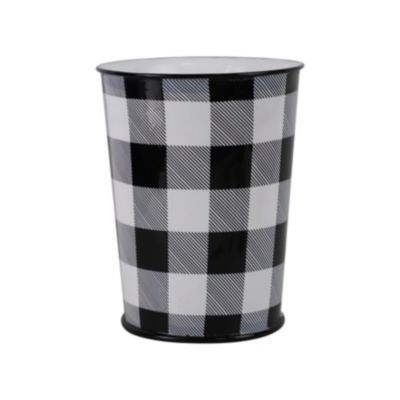 Camille Buffalo Check Wastebasket