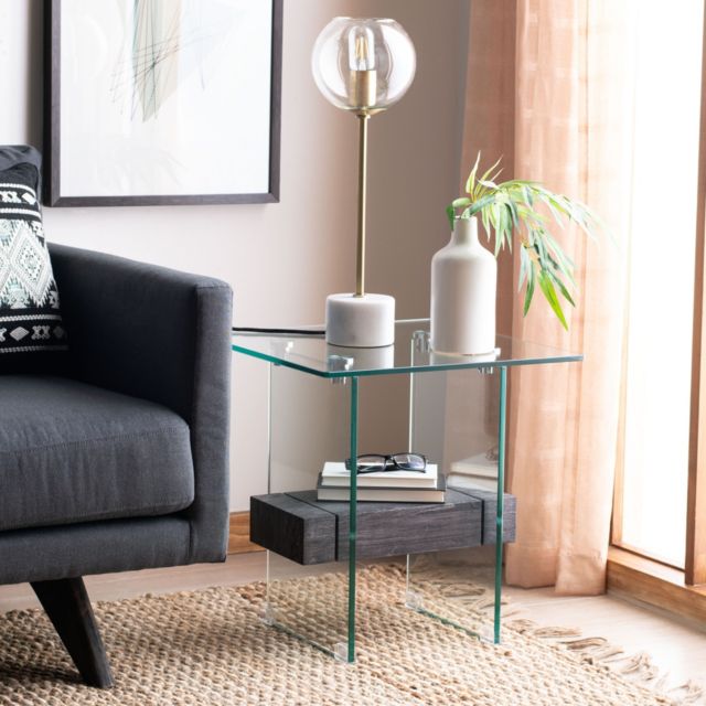 Glass/Black Oak
