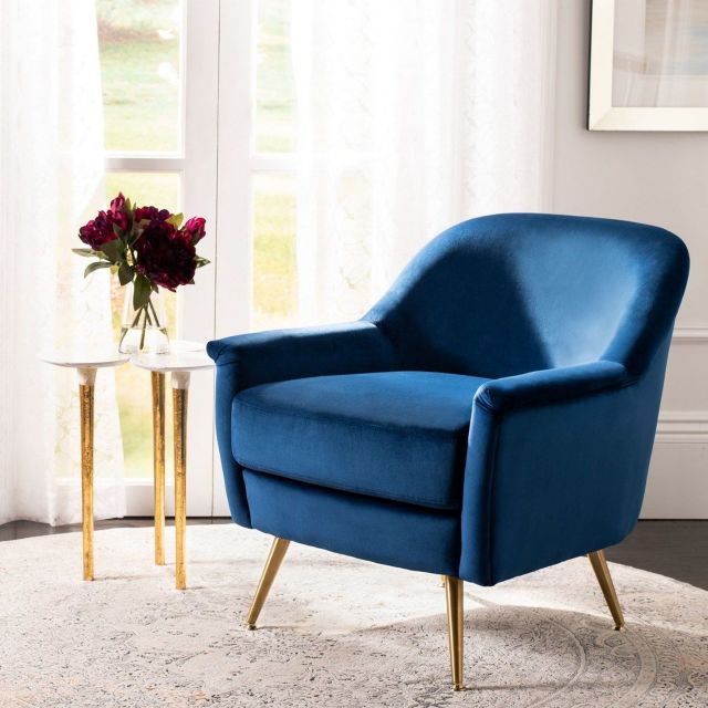 Navy Velvet/Brass