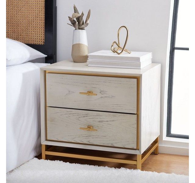 White Washed / Brass