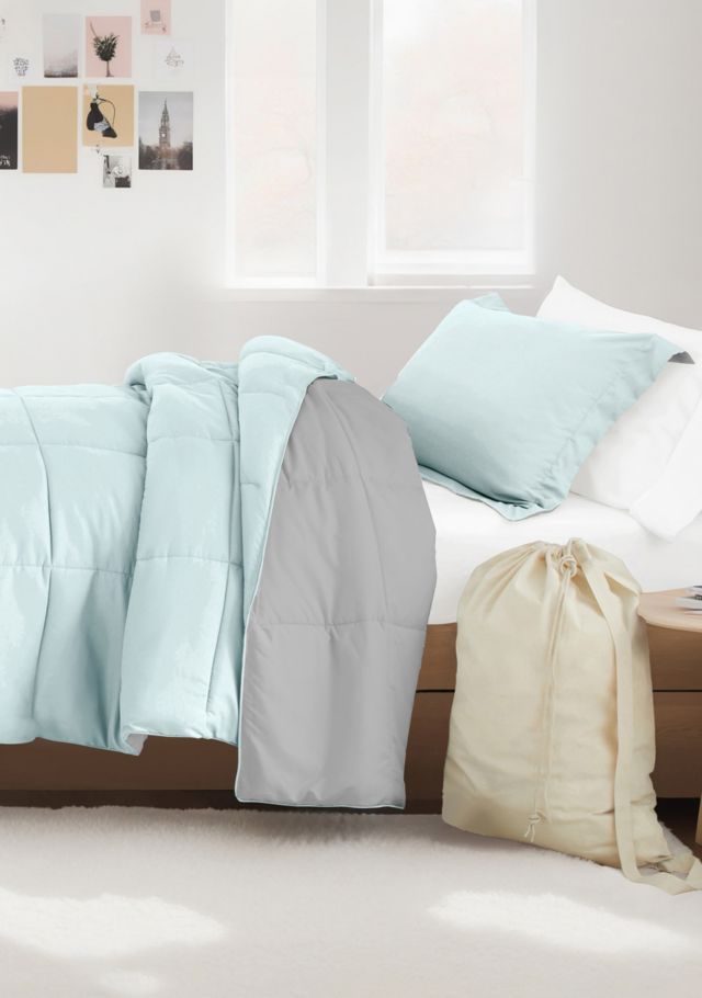 Aqua / Light Gray