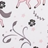 Prancing Unicorns & Stars White Pink Kids Sheet Set