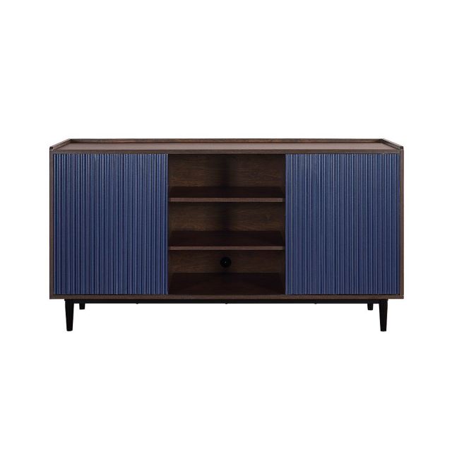 Dark Brown and Navy Blue