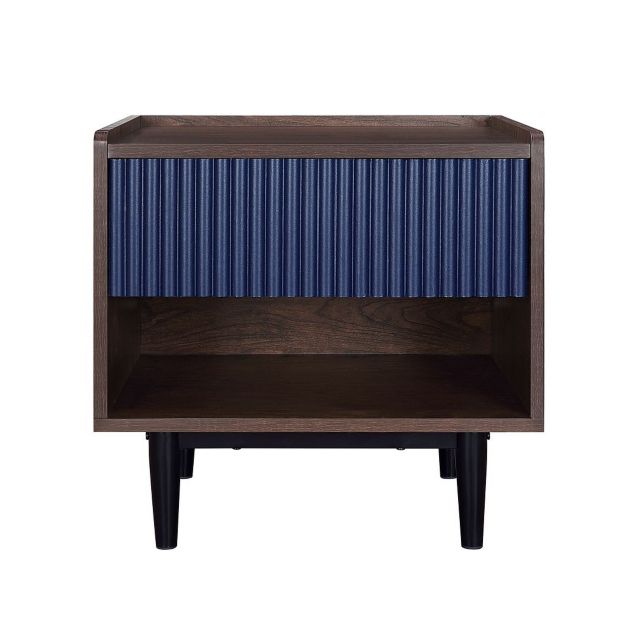 Dark Brown and Navy Blue