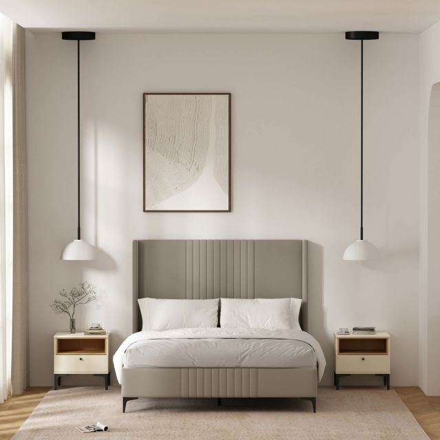 Cream and Natural Oak