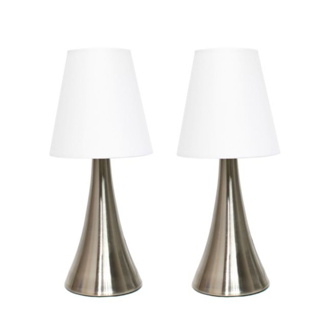 Brushed Nickel/White