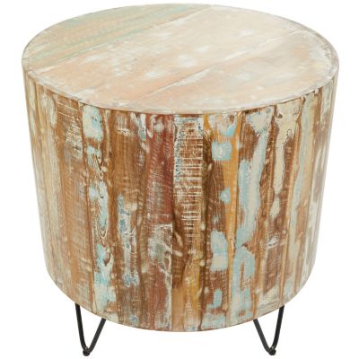 Rustic Mango Wood Accent Table