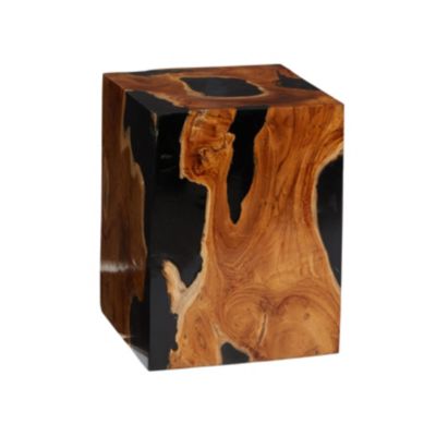 Contemporary Teak Wood Accent Table