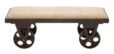 Industrial Wooden Bench