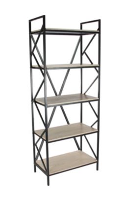 Industrial Wood Shelving Unit