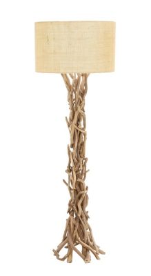 Rustic Driftwood Floor Lamp