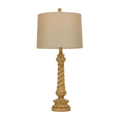 Farmhouse Polystone Table Lamp - Set of 2