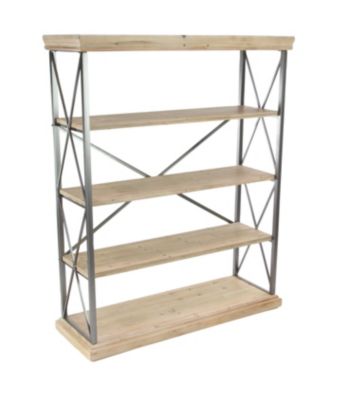 Industrial Wood Shelving Unit