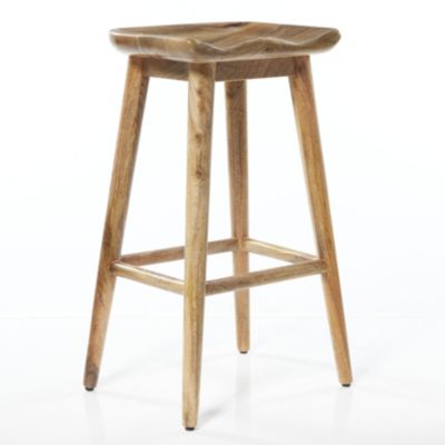 Contemporary Wood Bar Stool