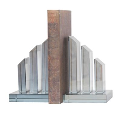 Contemporary Crystal Bookends