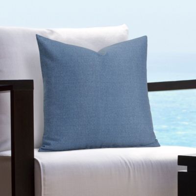 Siscovers Batiste Chambray Indoor-Outdoor 20 Inch Designer Throw Pillow-20" x 20"