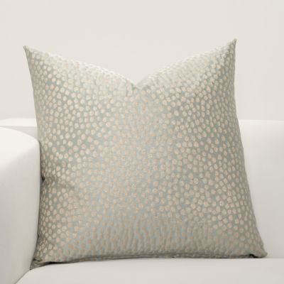 F Scott Fitzgerald Blue Fizz Accent Throw Pillow-22" x 22"