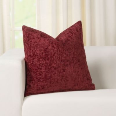 Siscovers Enchanted Claret Woven Velvet Throw Pillow-30 x 30