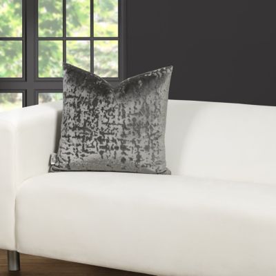 F. Scott Fitzgerald High Society Silver Throw Pillow-30" x 30"